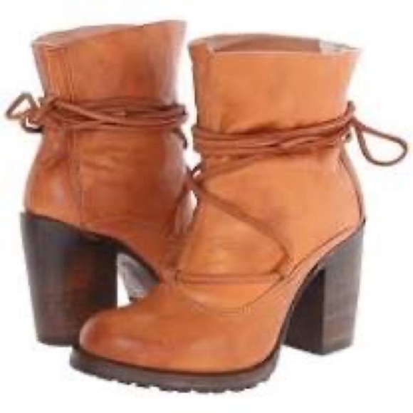 Freebird Genuine Leather Boho Strappy Floppy Jumpn Ankle Block Heel Boots - Picture 13 of 13